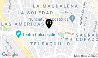Mapa de Terapia Verde en Bogotá D.C