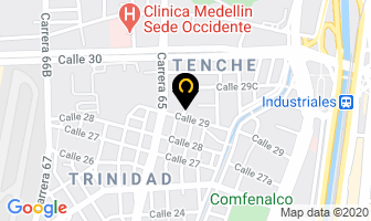 Mapa de Termiexpress en Medellín