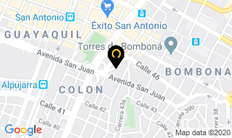 Mapa de Terminaciones B. J en Medellín