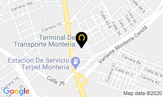 Mapa de Terminal De Transporte De Montería S.a. en Montería
