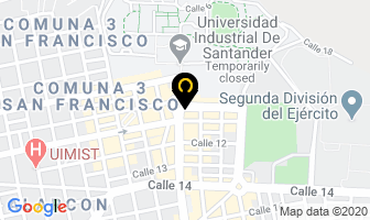 Mapa de Teseo 2 en Bucaramanga