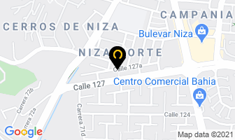 Mapa de Teseract Ltda. en Bogotá D.C