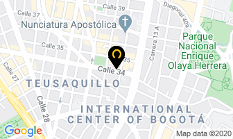 Mapa de Teusaquillo Plaza en Bogotá D.C