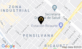 Mapa de Texpacol Ltda. en Bogotá D.C