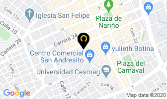 Mapa de Texti Muebles La 15 en Pasto