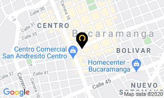 Mapa de Textiles Carina en Bucaramanga