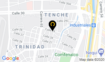 Mapa de Textiles Hr. en Medellín
