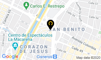 Mapa de Textiles Sedatex en Medellín