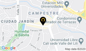 Mapa de The Baby's Place en Cali