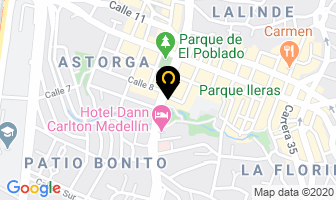 Mapa de The Sushi Delivery en Medellín