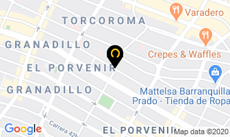 Mapa de Thomas Express Mensajería en Barranquilla