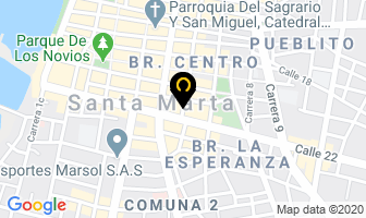 Mapa de Thomas Greg Express S.a. en Santa Marta