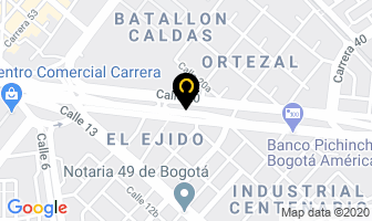 Mapa de Thomas Greg & Sons De Colombia S.a. en Bogotá D.C