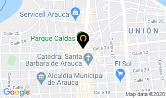 Mapa de Tienda 40 Grados en Arauca