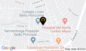 Mapa de Tienda Bioxy en Popayán
