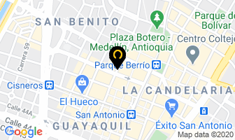 Mapa de Tienda Blue en Medellín