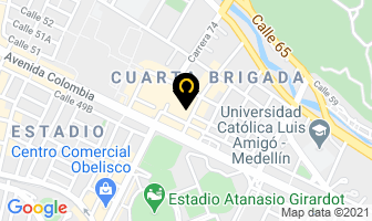 Mapa de Tienda Bus en Medellín