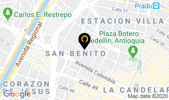 Mapa de Tienda De Comida Victore en Medellín