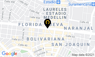 Mapa de Tienda De Molduras en Medellín
