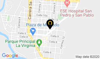 Mapa de Tienda Optica La Virginia en La Virginia