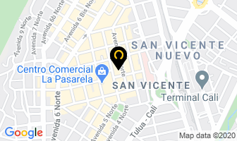 Mapa de Tienda Pinel en Cali