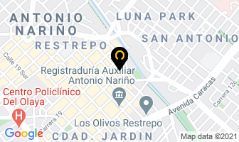 Mapa de Tienda Químicos Ltda. en Bogotá D.C