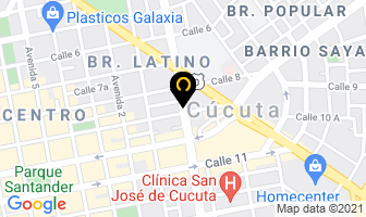 Mapa de Tienda Stética en Cúcuta