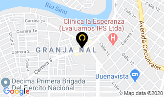 Mapa de Tienda Y Expendio Benhur en Montería