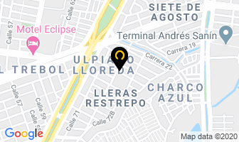 Mapa de Tienda Y Panadería Flor en Cali