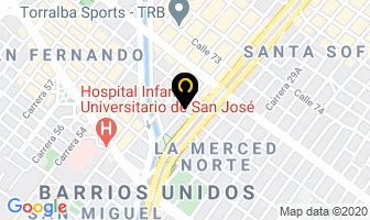 Mapa de Tinas Y Jacuzzis en Bogotá D.C