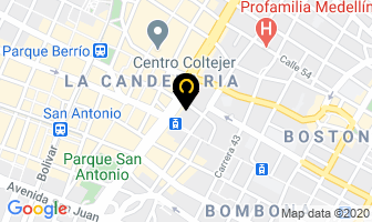 Mapa de Tintas & Computadores en Medellín