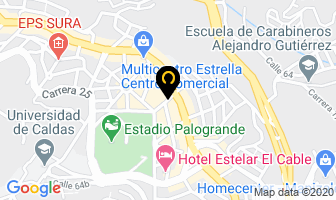 Mapa de Tintas Punto Com en Manizales