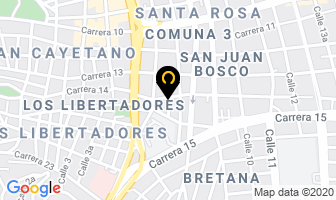 Mapa de Típikos Alimentos Congelados en Cali