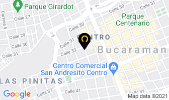 Mapa de Tipografía Luz en Bucaramanga