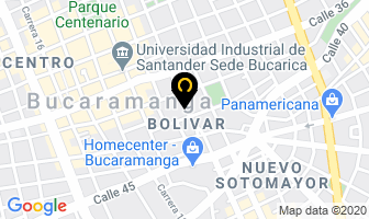 Mapa de Tipografía Rabac en Bucaramanga