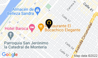 Mapa de Toby-Tienda De Mascotas en Montería