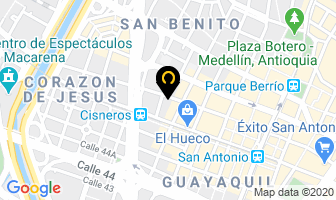 Mapa de Todo Cocinas en Medellín
