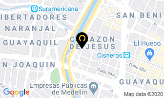 Mapa de Todo Compresores en Medellín