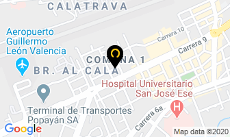 Mapa de Todo Eventos Del Norte en Popayán