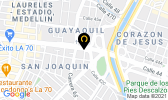 Mapa de Todo Piscinas en Medellín