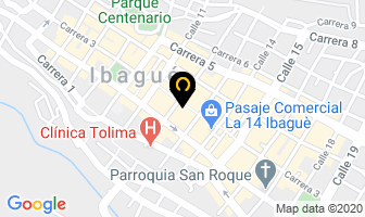 Mapa de Tolima F.m. Estéreo 92.3 en Ibagué