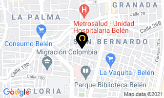 Mapa de Topografía E Interventoría en Medellín