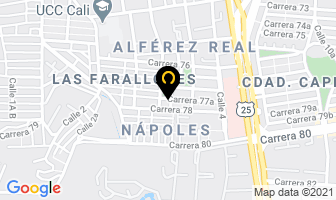 Mapa de Tortas Miguel Arcángel en Cali