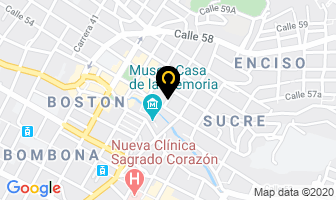 Mapa de Tostadas Dita en Medellín