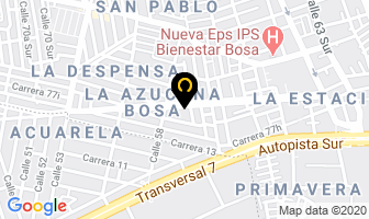 Mapa de Tractofibras Gerena en Bogotá D.C