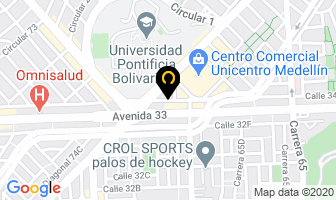 Mapa de Trámites Internacionales Intercol en Medellín