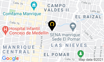 Mapa de Transforma Soluciones En Construccion en Medellín