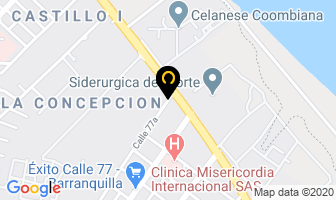 Mapa de Transformadores De Colombia Ltda en Barranquilla
