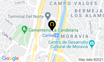 Mapa de Transportadora Omega en Medellín