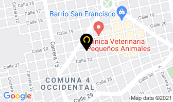 Mapa de Transporte Barcenas en Bucaramanga